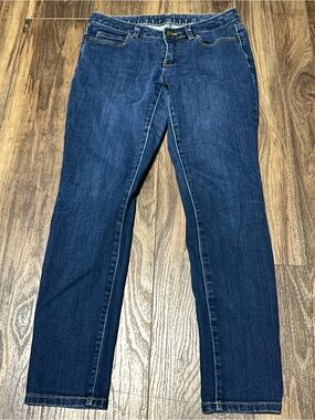 Michael Kors Women’s Blue Medium Wash Skinny Mid Rise 5-Pocket Jeans Sz 2